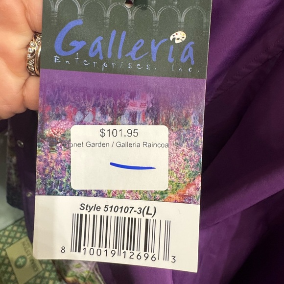 Galleria Enterprises Purple and Multicolor Utility Jacket - Picture 2 of 2